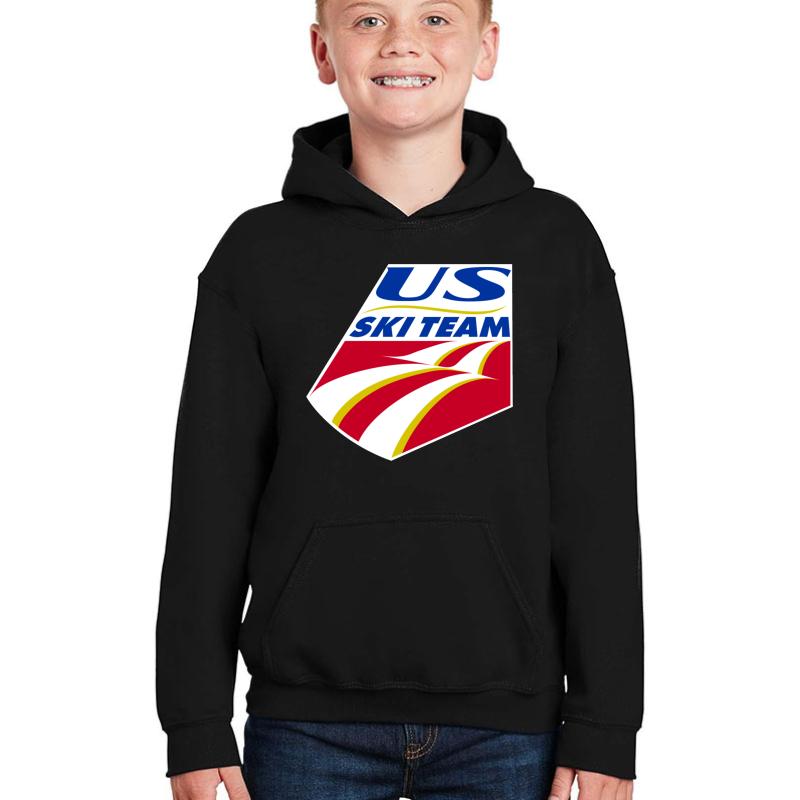 Us Ski Team Usa - Mens T Shirts Graphic Vintage Best Youth Hooded Sweatshirt Boy Black