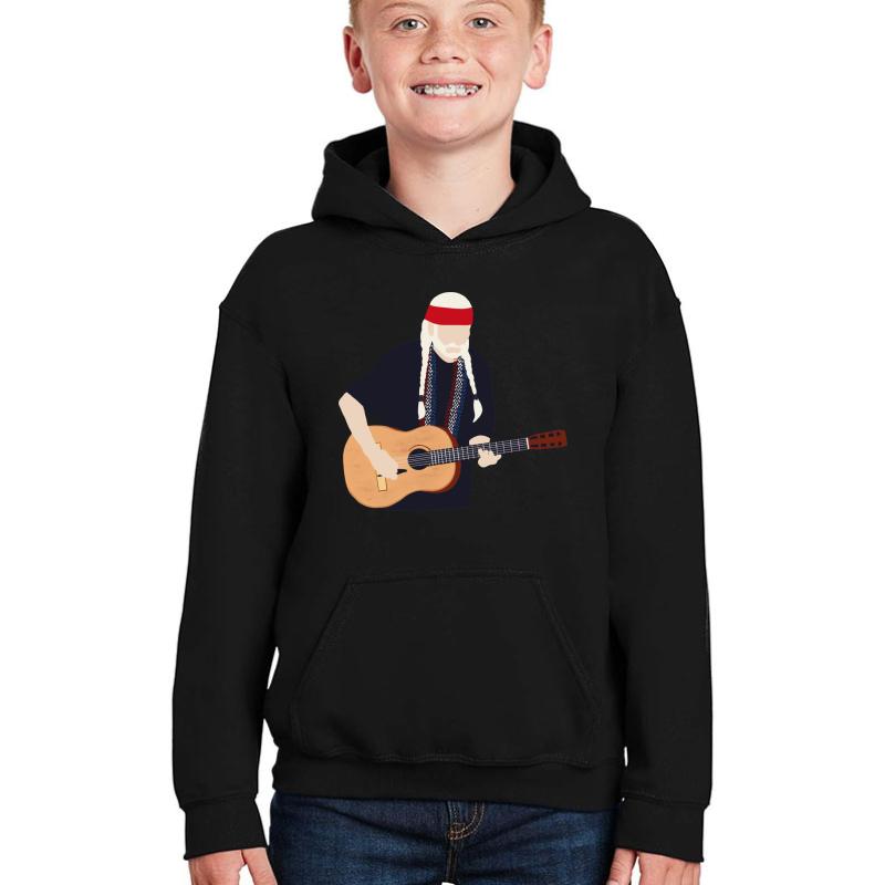 Willie Texas Son Nelson Youth Hooded Sweatshirt Boy Black