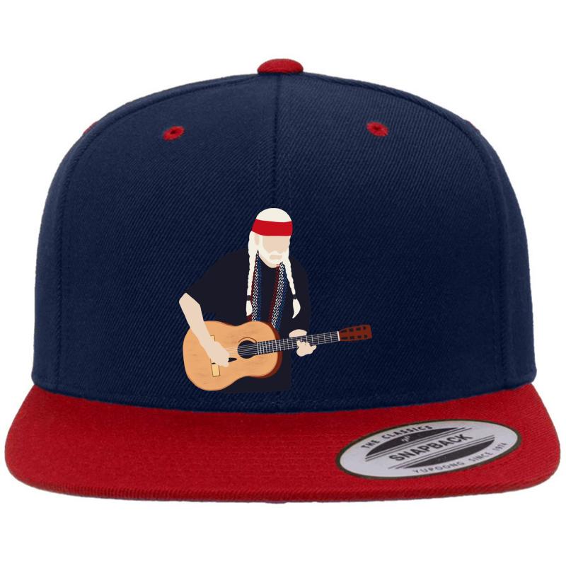 Willie Texas Son Nelson Premium Flat Bill Snapback Cap  Navy