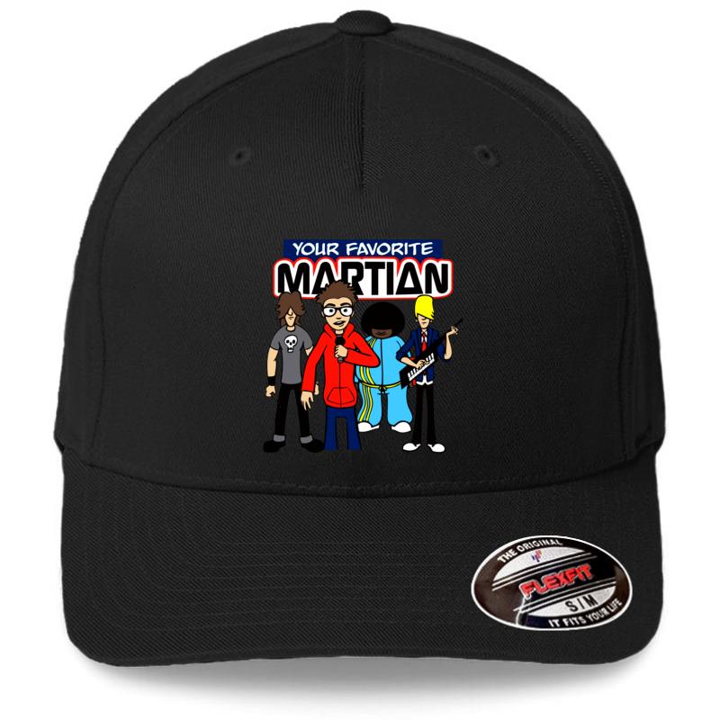 Your Favorite Martian Flexfit Baseball Cap  Black