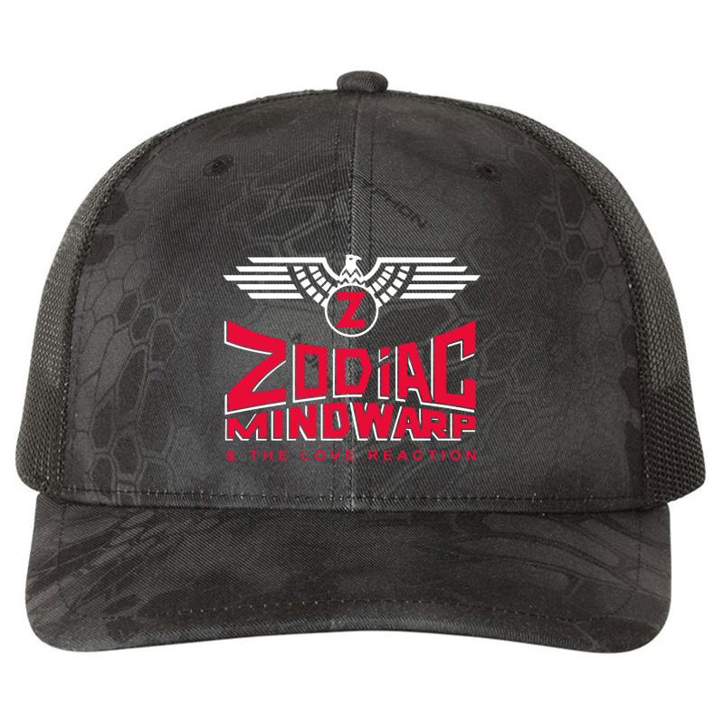 Zodiac Mindwarp Richardson Premium Trucker Snapback Cap  Kryptek Typhon Black