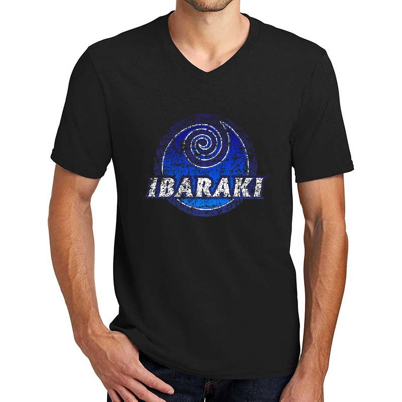 Ibaraki Prefecture Japanese Symbol Distressed Anime Style Unisex T-shirts