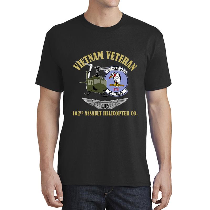 162Nd Assault Helicopter - Vietnam Veteran Unisex T-Shirt Men Black