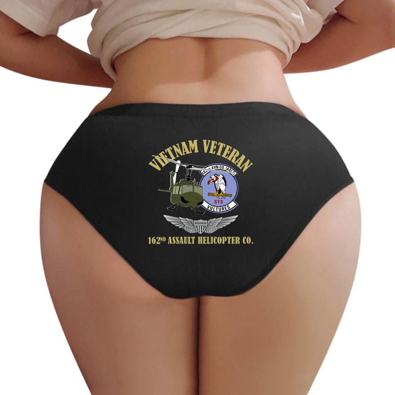 162Nd Assault Helicopter - Vietnam Veteran Women Underwear Panties Women Black