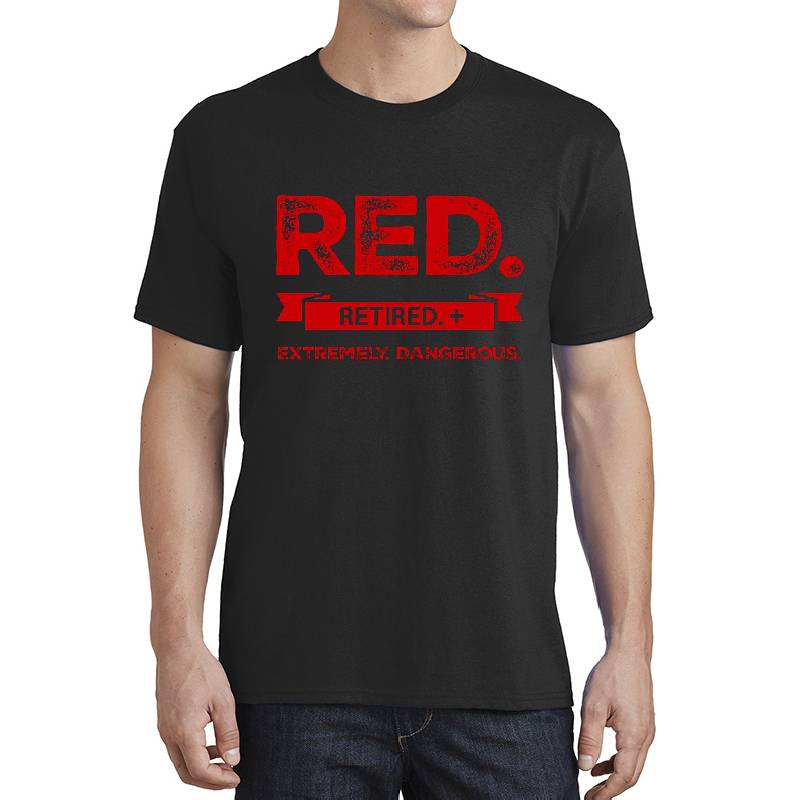 retired man red Unisex V-Neck T-Shirts
