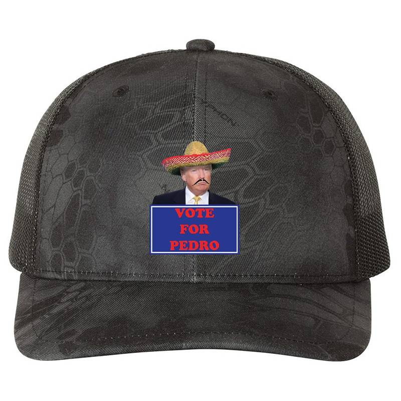 Vote for Pedro - Trump Premium Flat Bill Snapback Caps