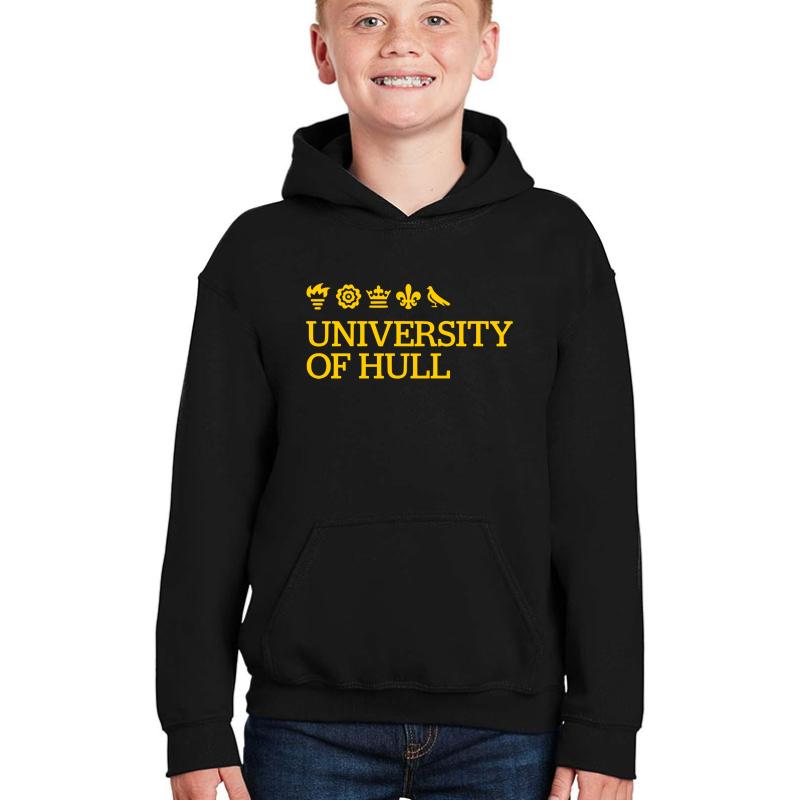 University Of Hull Youth Hooded Sweatshirt Boy Black