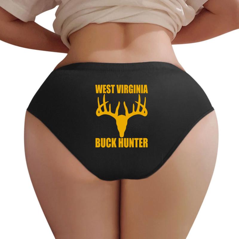 West Virginia Buck Hunter Deer Hunting Wv Outdoors Women Underwear Panties Women Black