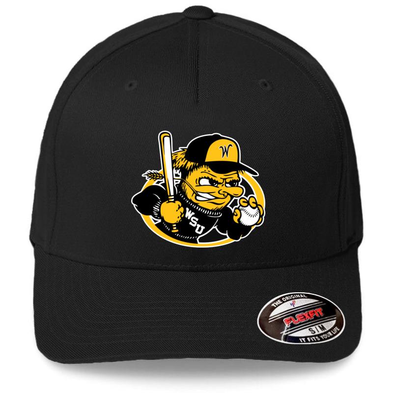 Wichita State Shockers Baseball Flexfit Baseball Cap  Black