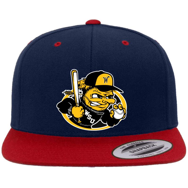 Wichita State Shockers Baseball Premium Flat Bill Snapback Cap  Navy