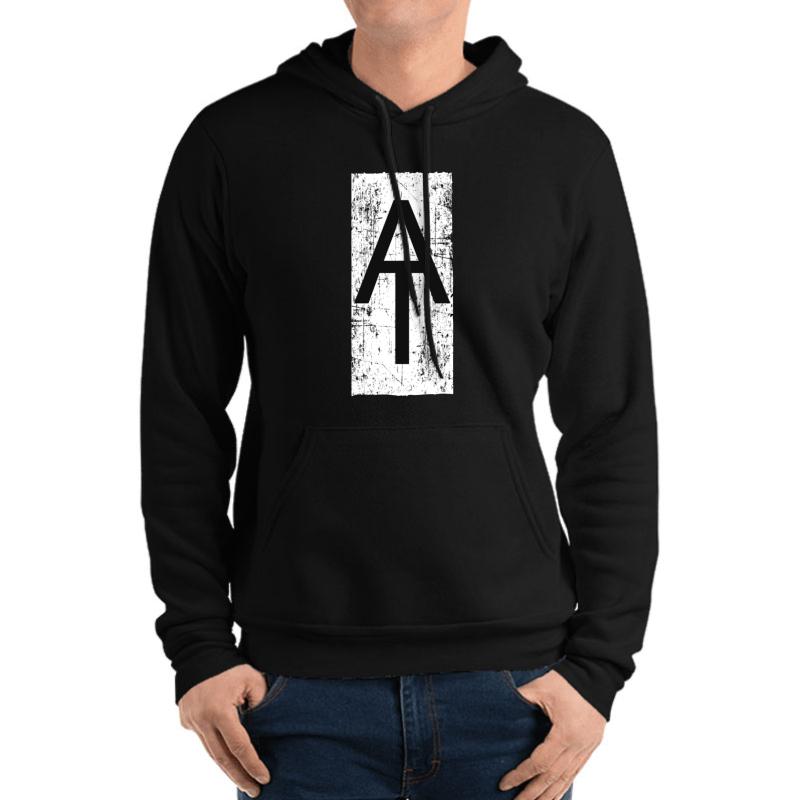 Appalachian Trail Marker Unisex Hooded Sweatshirt Men Black