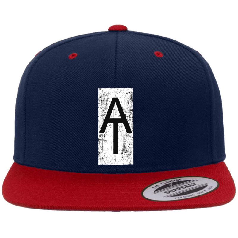 Appalachian Trail Marker Premium Flat Bill Snapback Cap  Navy