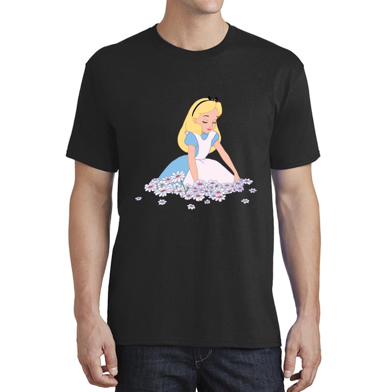 Alice In Wonderland Unisex T-Shirt Men Black