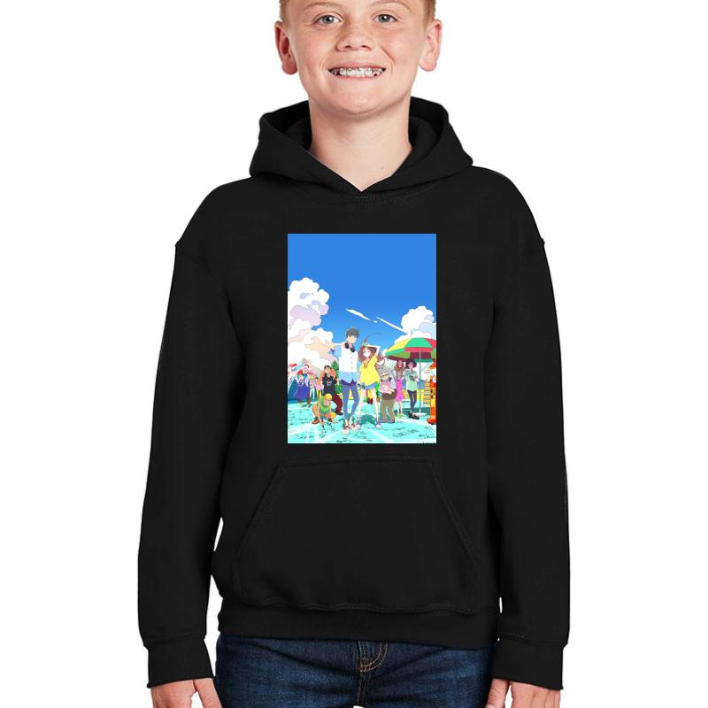 Words Bubble Up Like Soda Pop Youth Hooded Sweatshirt Boy Black