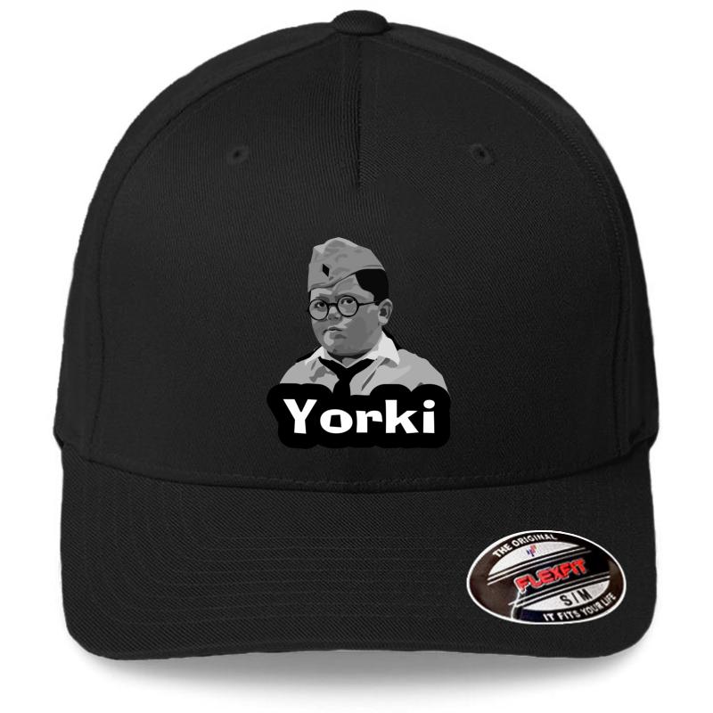 Yorki Jojo Rabbit  Flexfit Baseball Cap  Black