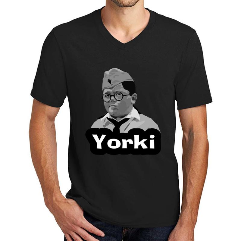 Yorki Jojo Rabbit  Unisex V-Neck T-Shirt Men Black