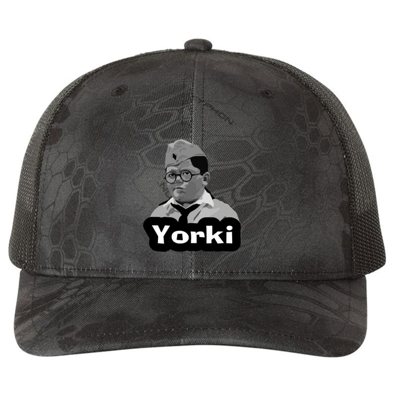 Yorki Jojo Rabbit  Richardson Premium Trucker Snapback Cap  Kryptek Typhon Black