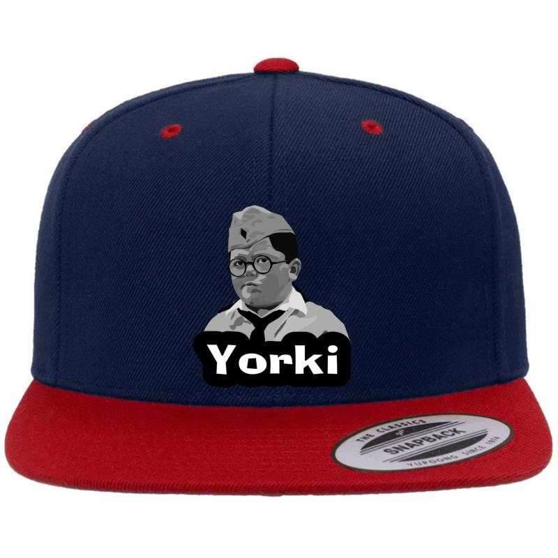 Yorki Jojo Rabbit  Premium Flat Bill Snapback Cap  Navy