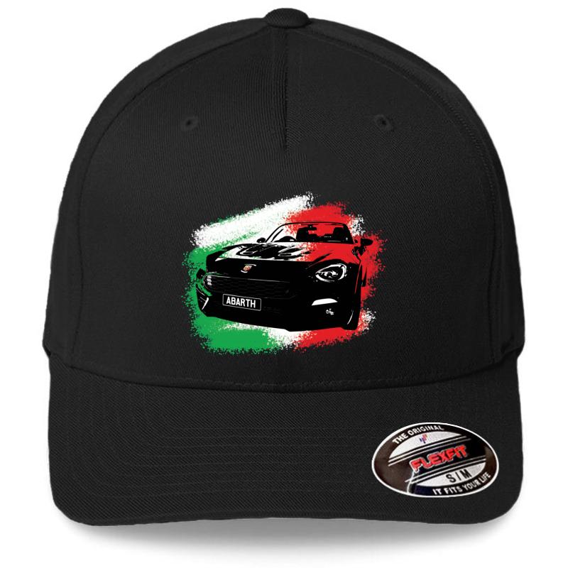 Abarth 124 Spider Flexfit Baseball Cap  Black