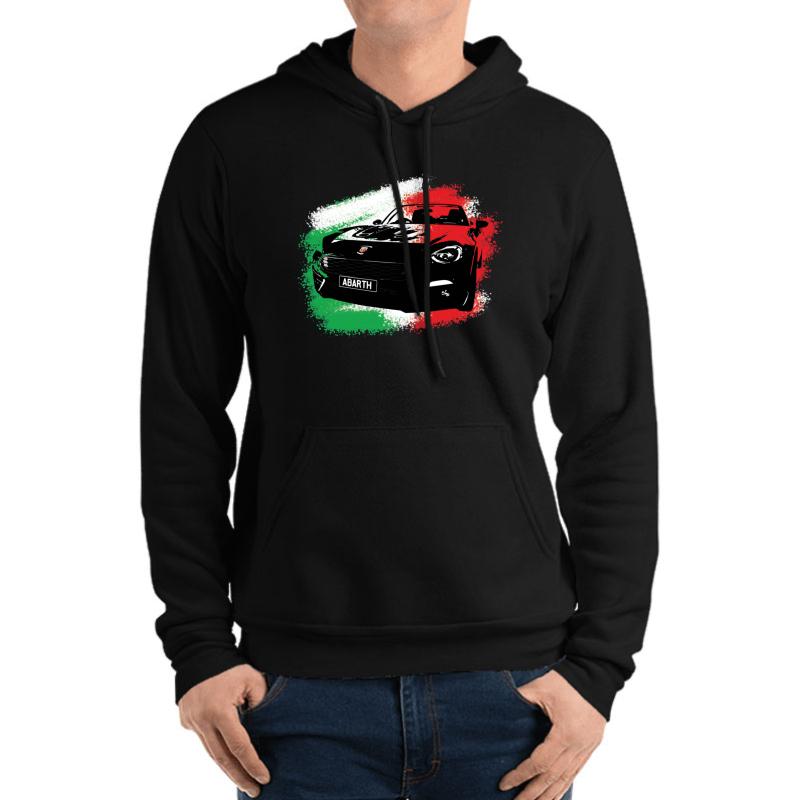 Abarth 124 Spider Unisex Hooded Sweatshirt Men Black