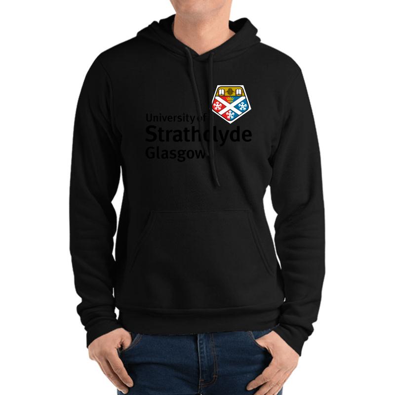 University Of Strathclyde Unisex Hooded Sweatshirt Men Black