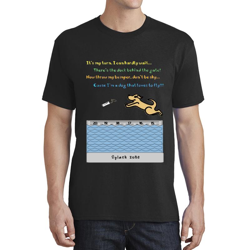 A Dr Seuss Inspired Dock Diving Design Unisex T-Shirt Men Black