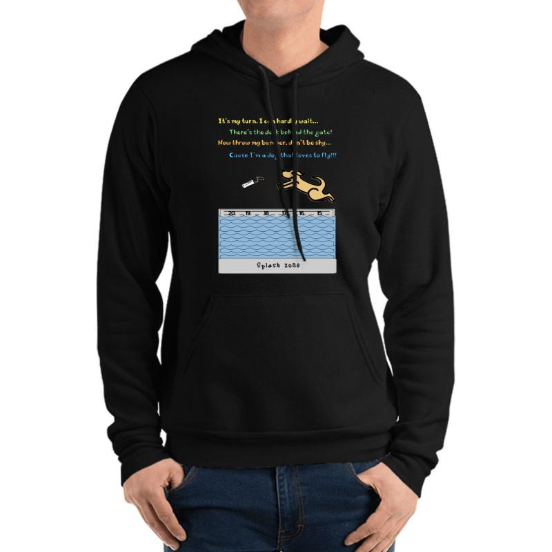 A Dr Seuss Inspired Dock Diving Design Unisex Hooded Sweatshirt Men Black