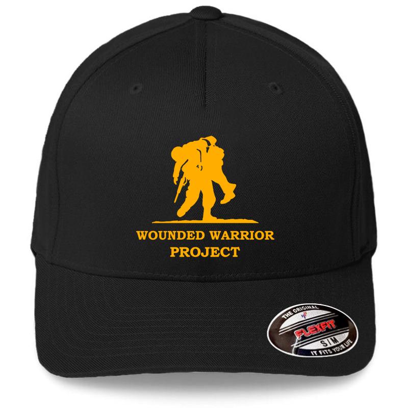 Wounded Warrior Flexfit Baseball Cap  Black