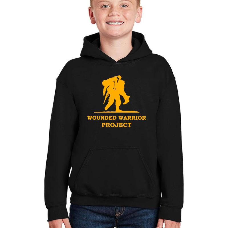 Wounded Warrior Youth Hooded Sweatshirt Boy Black