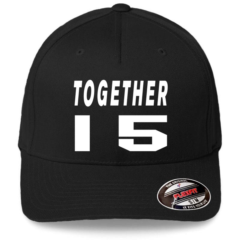 15 Year Anniversary Gift For Him Flexfit Baseball Cap  Black