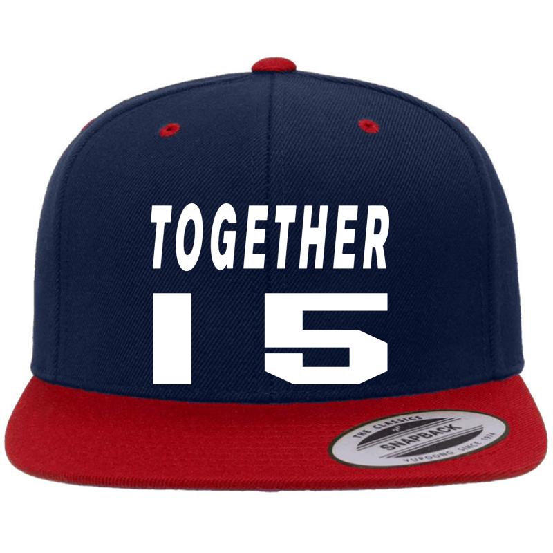 15 Year Anniversary Gift For Him Premium Flat Bill Snapback Cap  Navy