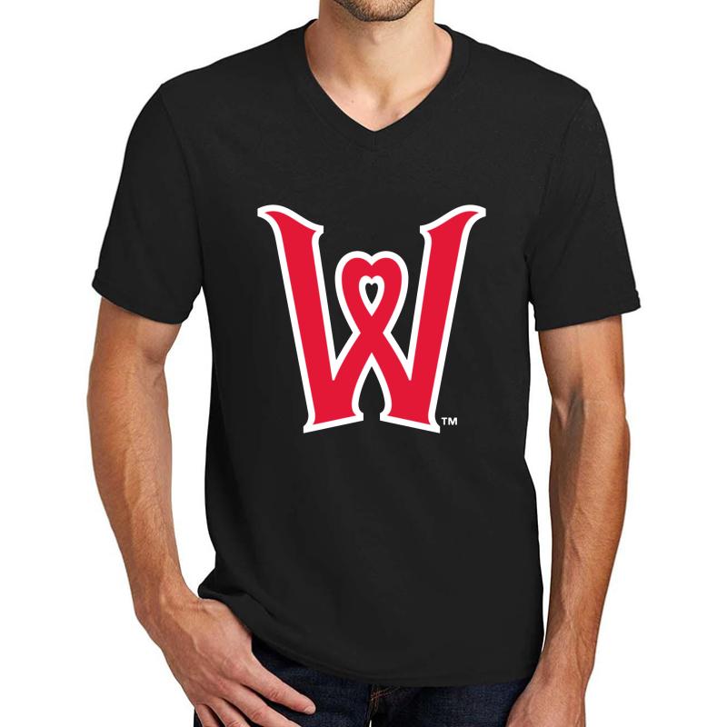 Worcester Red Sox Unisex V-Neck T-Shirt Men Black