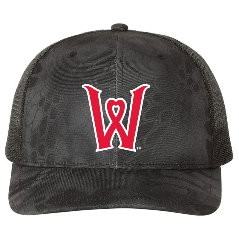 Worcester Red Sox Richardson Premium Trucker Snapback Cap  Kryptek Typhon Black