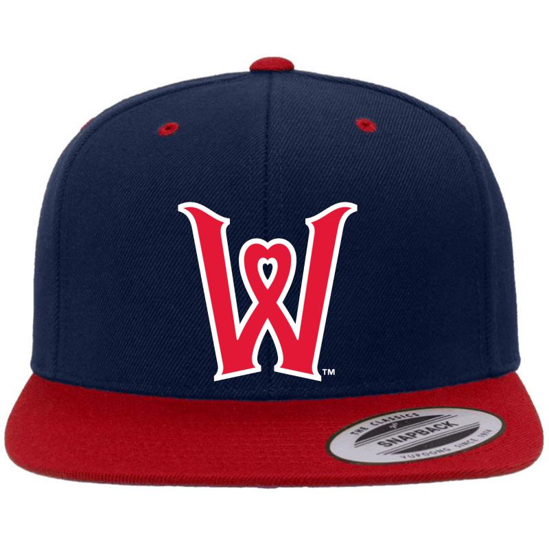 Worcester Red Sox Premium Flat Bill Snapback Cap  Navy