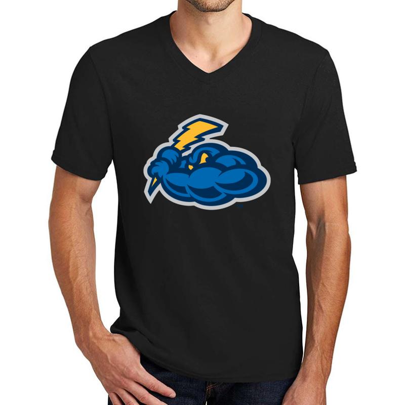 Trenton Thunder Unisex V-Neck T-Shirt Men Black