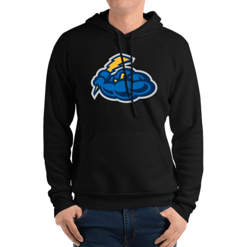 Trenton Thunder Unisex Hooded Sweatshirt Men Black