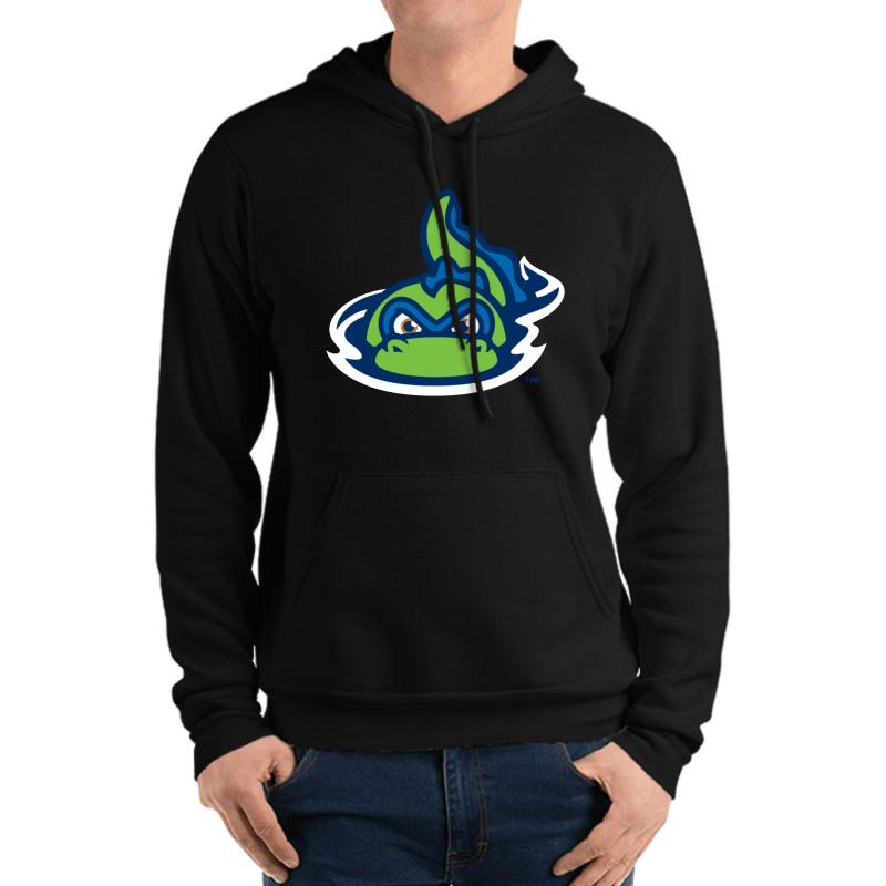 Vermont Lake Monsters Unisex Hooded Sweatshirt Men Black