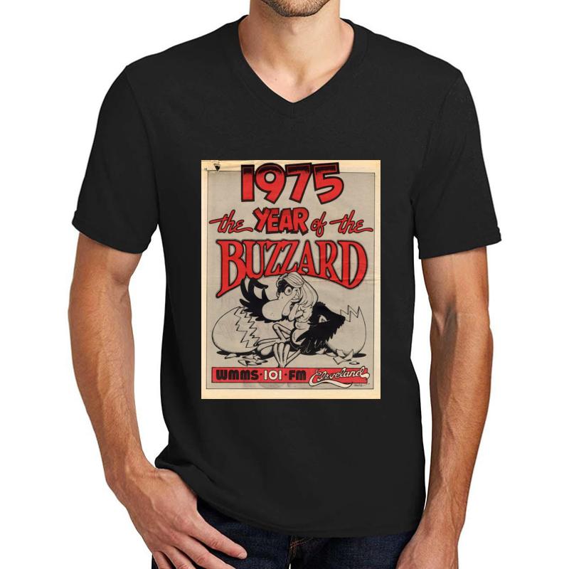 Wmms The Buzzard Unisex V-Neck T-Shirt Men Black