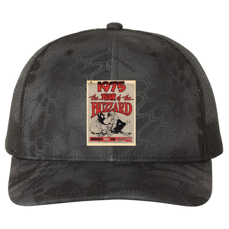 Wmms The Buzzard Richardson Premium Trucker Snapback Cap  Kryptek Typhon Black