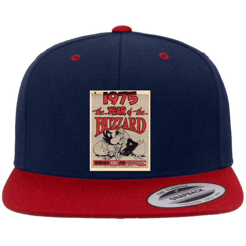 Wmms The Buzzard Premium Flat Bill Snapback Cap  Navy