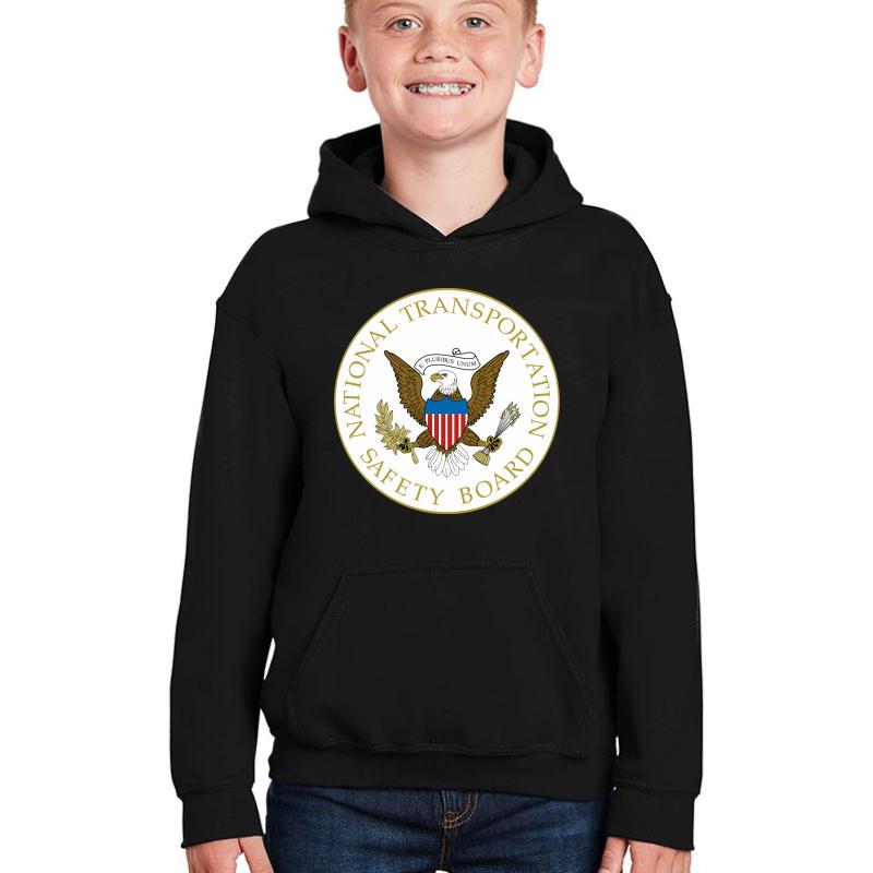 United States National Transportation Safety Board Ntsb Youth Hooded Sweatshirt Boy Black