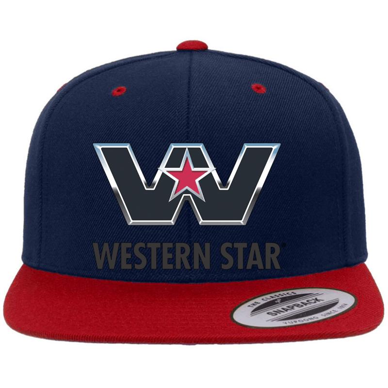 Western Star Iki Premium Flat Bill Snapback Cap  Navy