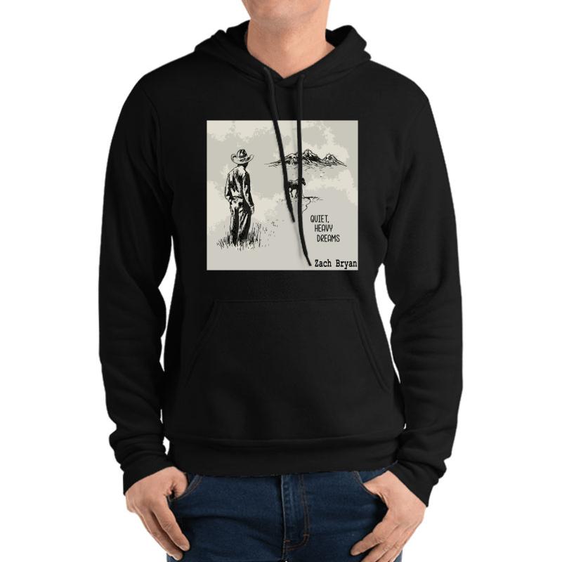 Zach Bryan Unisex Hooded Sweatshirt Men Black