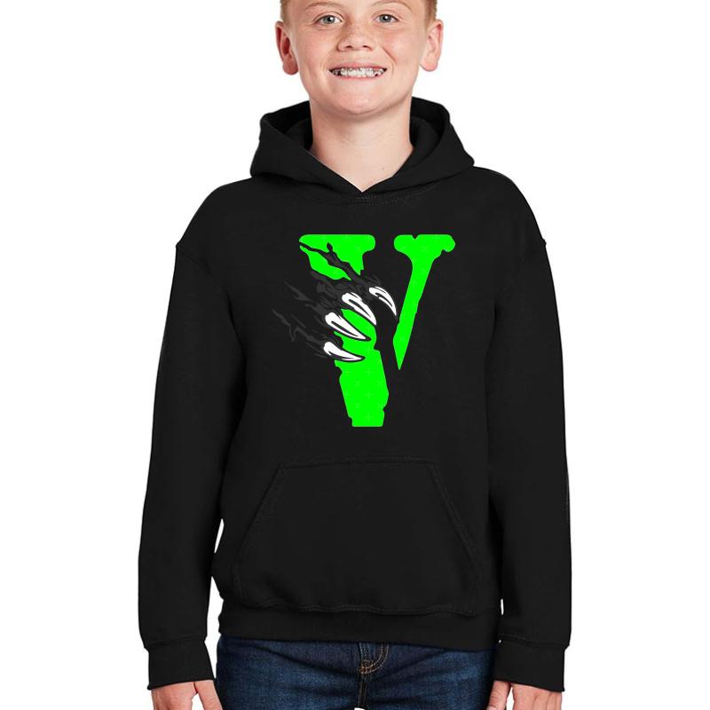 Vlone Claws Youth Hooded Sweatshirt Boy Black