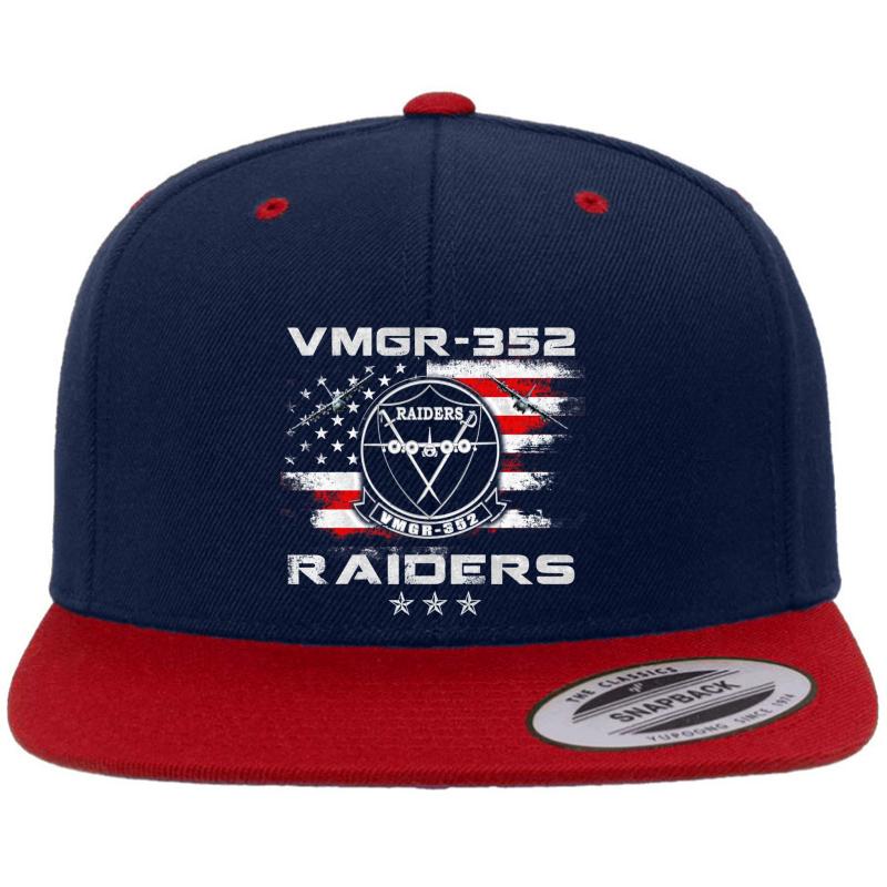 Vmgr-352 Raiders Premium Flat Bill Snapback Cap  Navy