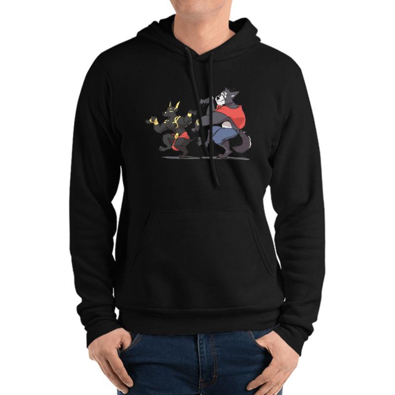 Adastra Unisex Hooded Sweatshirt Men Black