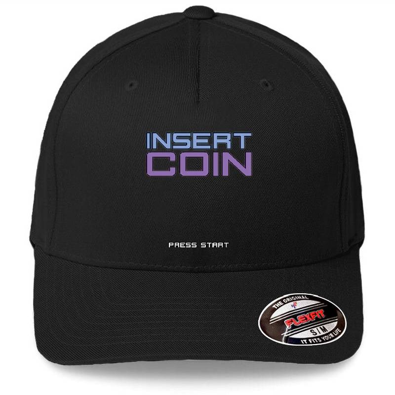 Insert Coin Premium Flat Bill Snapback Caps