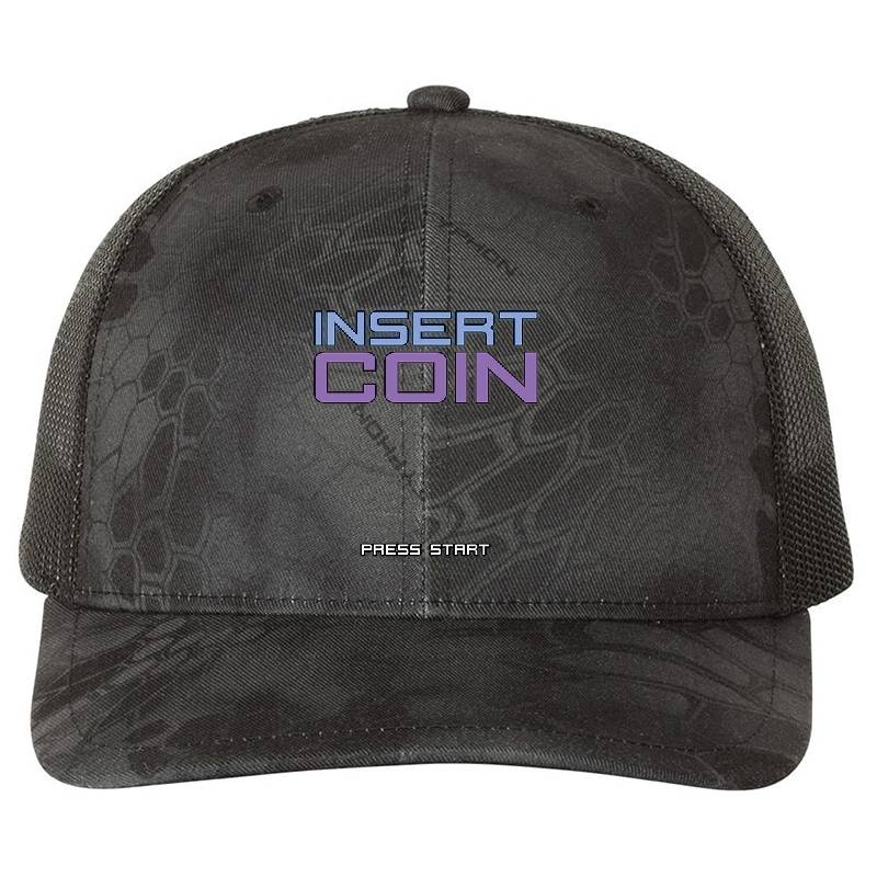 Insert Coin Premium Flat Bill Snapback Caps