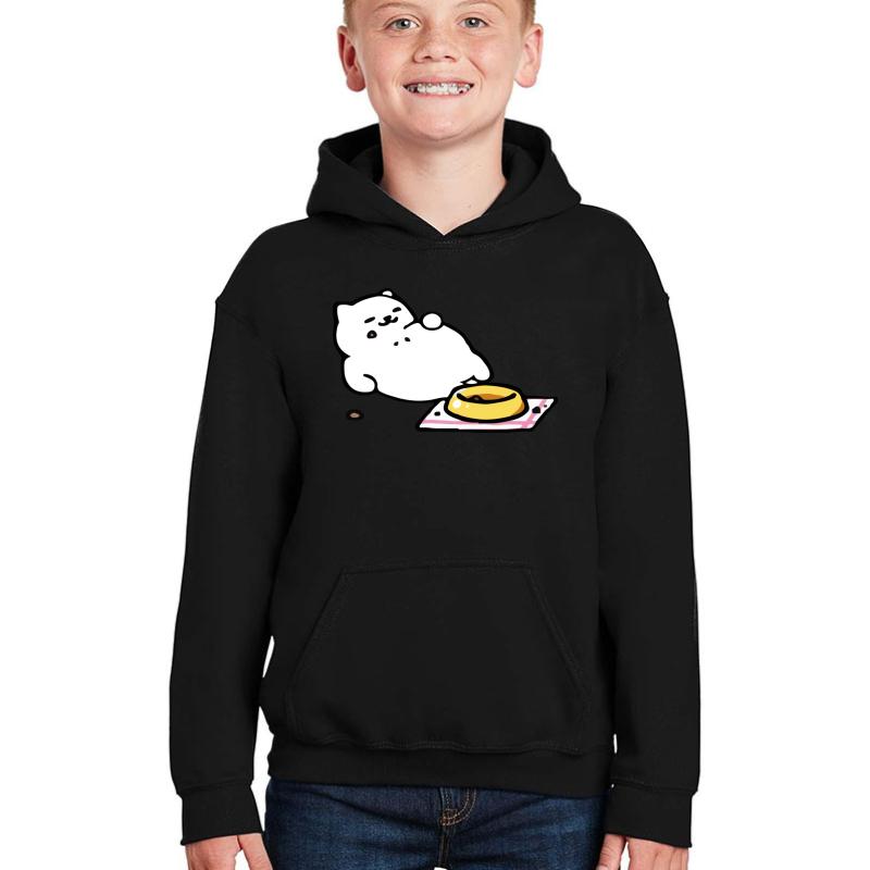 Tubbs - Neko Atsume Youth Hooded Sweatshirt Boy Black