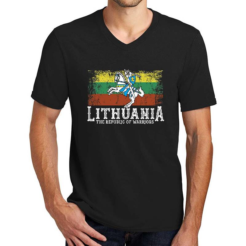 Lithuanian Flag and White Knight Coat of Arms Knight Lithuanian Symbols Richardson Premium Trucker Snapback Caps